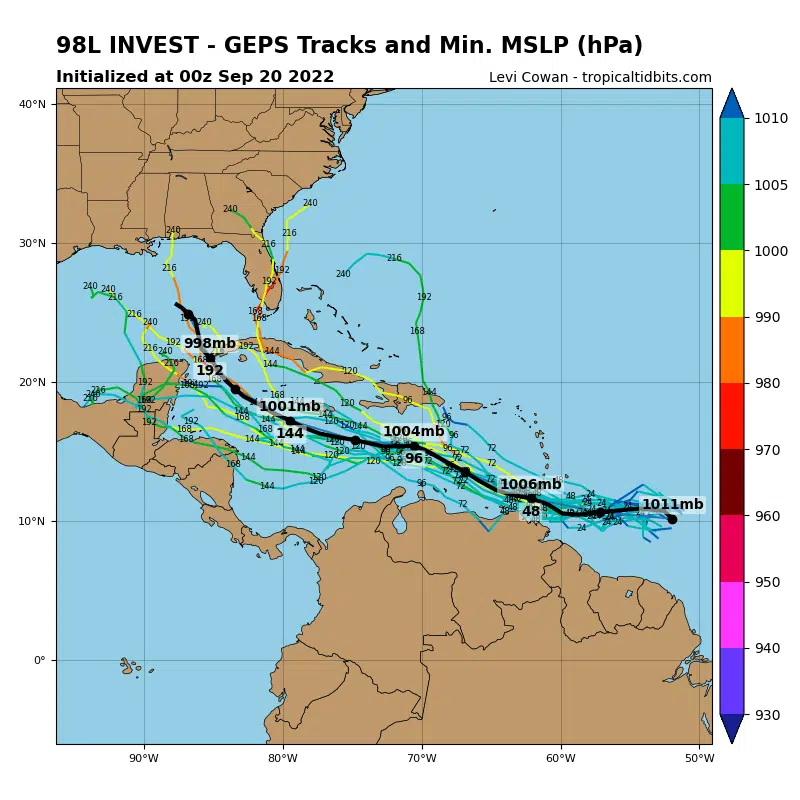 Tropical wave moving towards Caribbean, forecast models have it aiming ...