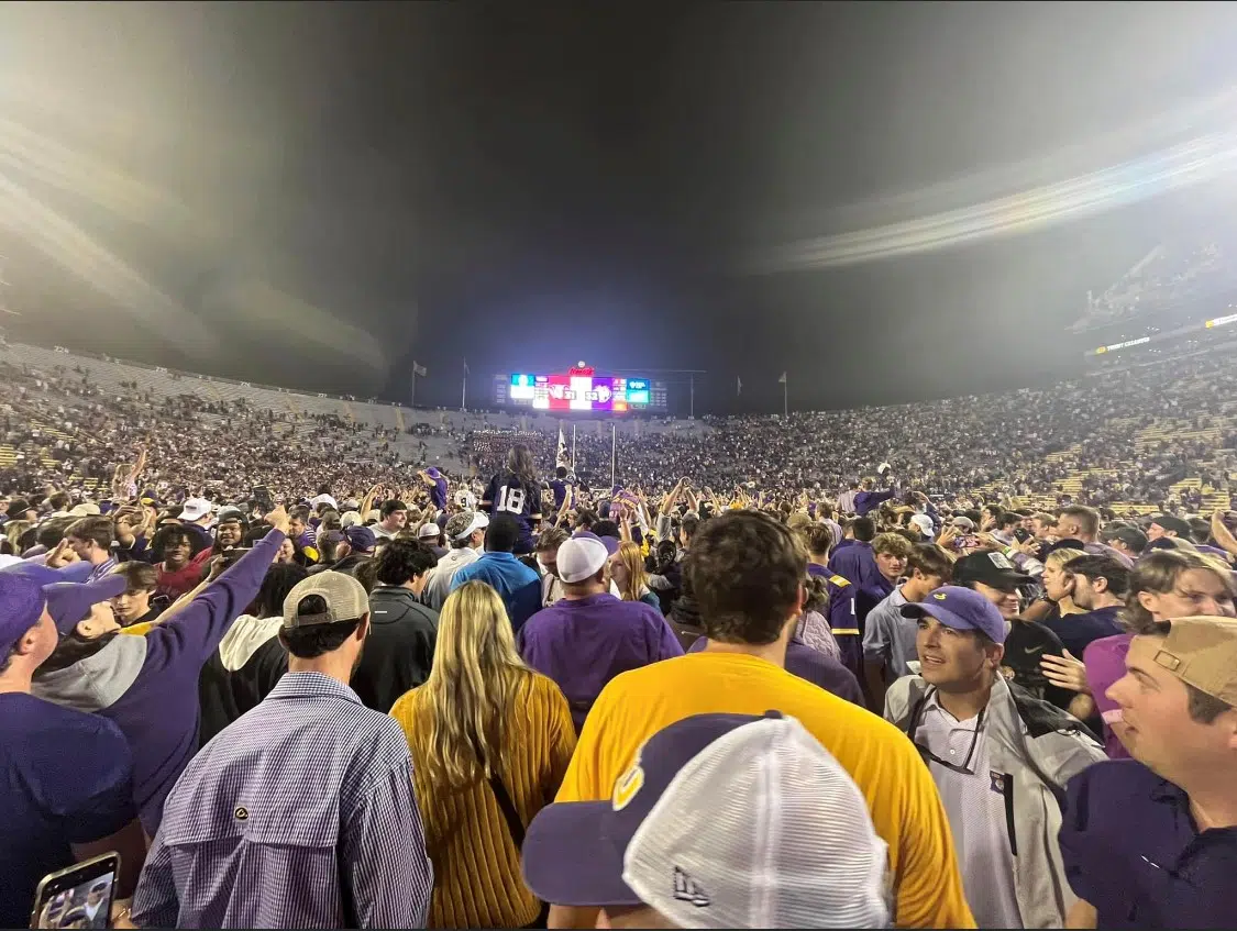 LSU’s victory over Alabama was earthshaking, literally