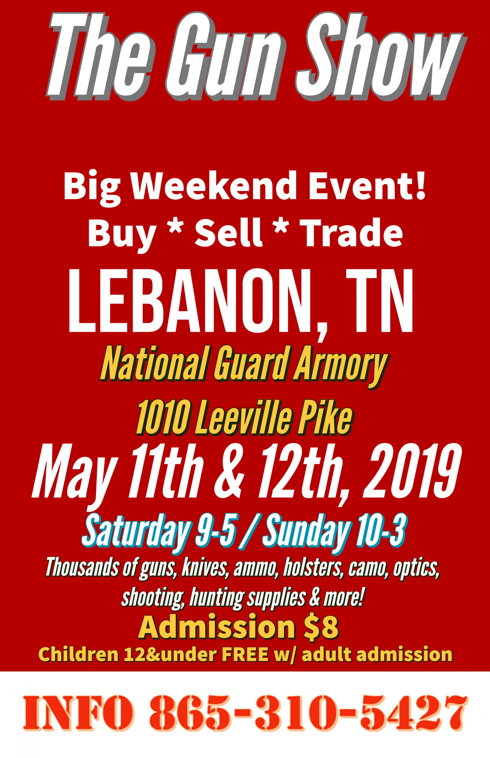 Gun Show Coming to Lebanon 94.7 The Country Giant