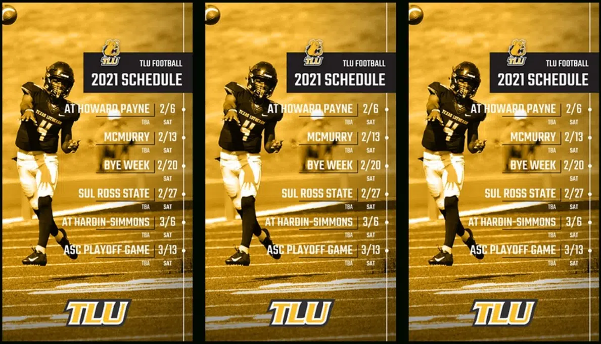Texas Lutheran Football schedule for spring 2021 released by American