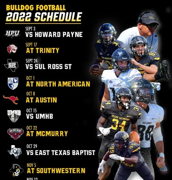 exans' 2022 Season Schedule Graphic