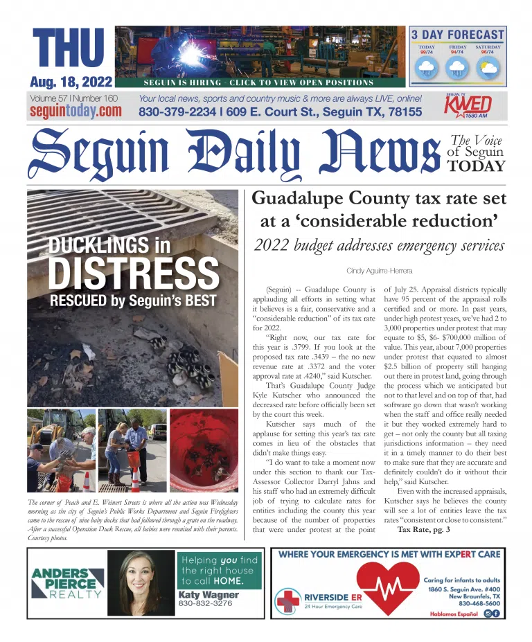 Shops seguin daily news paper