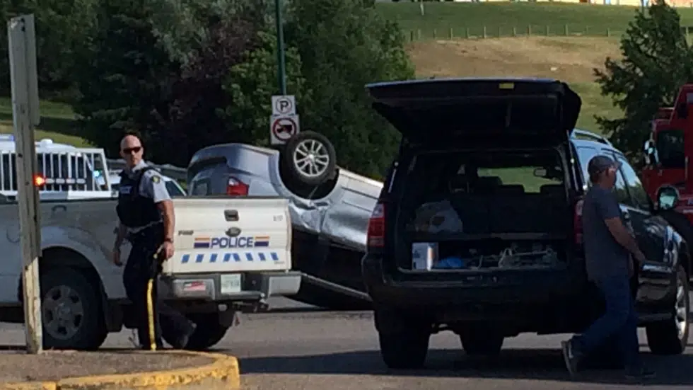 Car accident in North Battleford leads to rollover battlefordsNOW