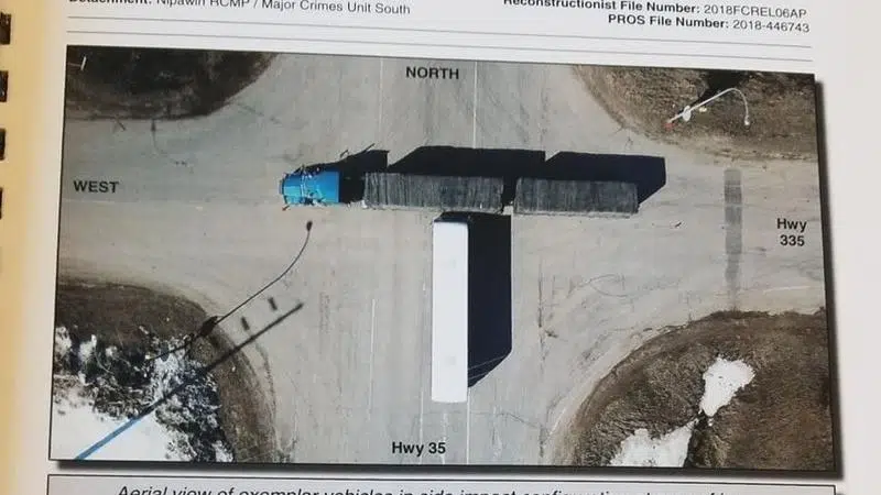 Aerial video shows destruction at scene of Humboldt Broncos bus