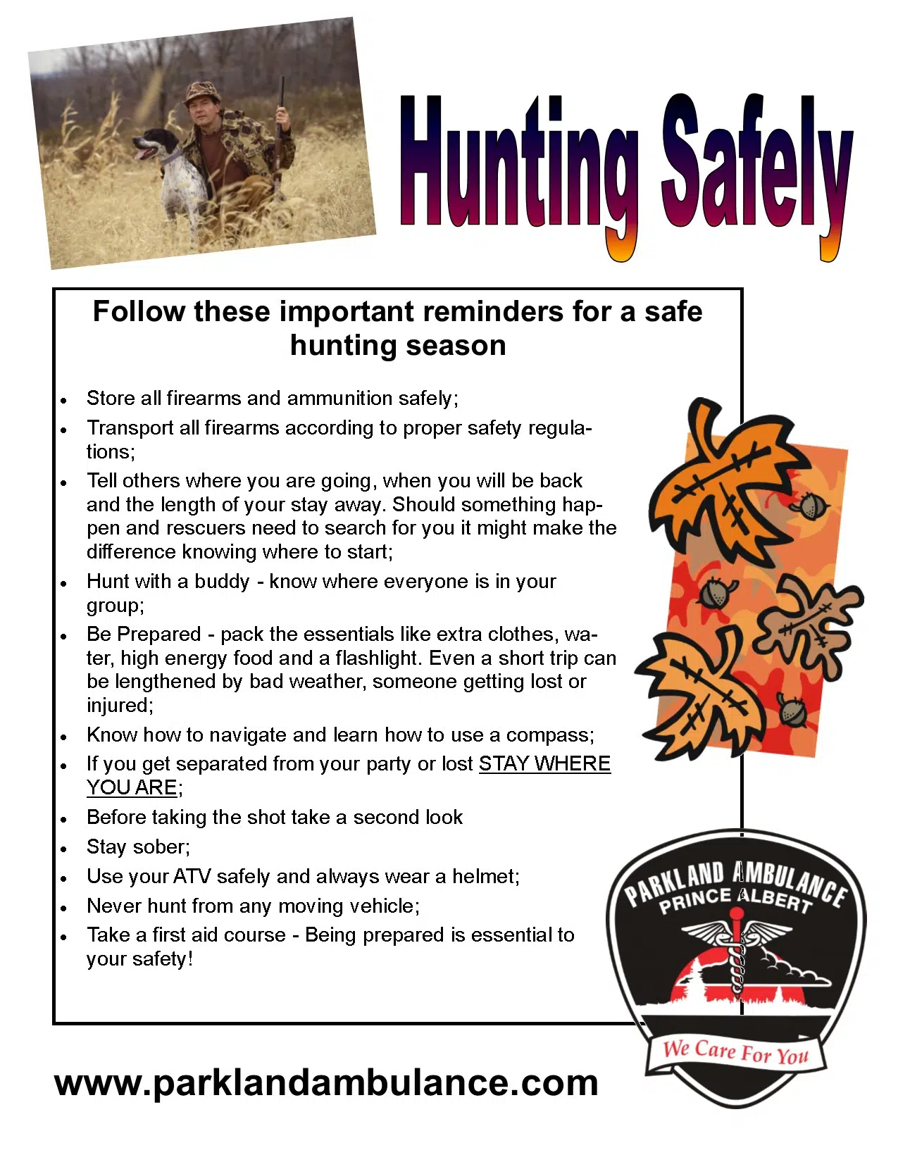 Flu Prevention and Safe Hunting | meadowlakeNOW