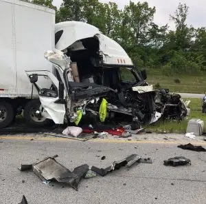 7-vehicle I-70 crash is fatal to one person