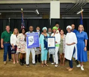 Local Johnson-Bey family receives Hoosier Homestead award