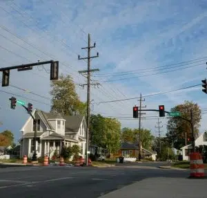 Part of Meridian Street in Greenwood closes today