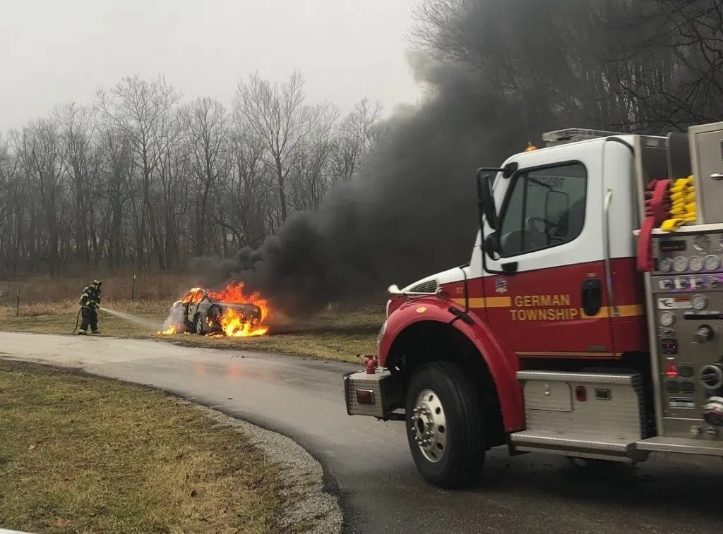 Centra Robbery Car Fire