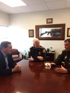 Sheriff and Major with Senator Donnelly.jpg (1)