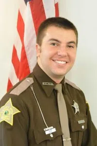 Deputy Matthew Miller assisted Greenwood police in capturing suspect.