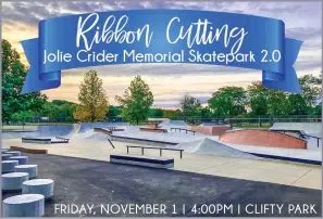 Jolie Crider Memorial Skatepark ribbon cutting is Friday