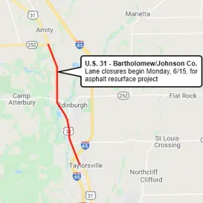 US 31 project between Taylorsville and Amity begins