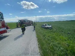Johnson County accident sends woman to hospital