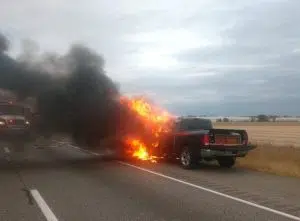 Vehicle fire cause backup on I-65