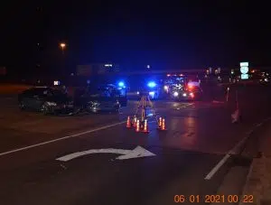 Crash in Columbus ends 2-county vehicle pursuit