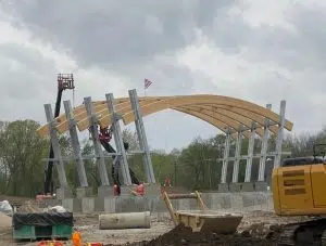 Franklin amphitheater begins taking shape