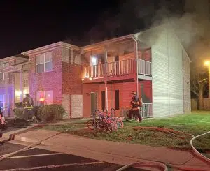 Apartment balcony fire caused by discarded cigarette | KORN Country 100 ...