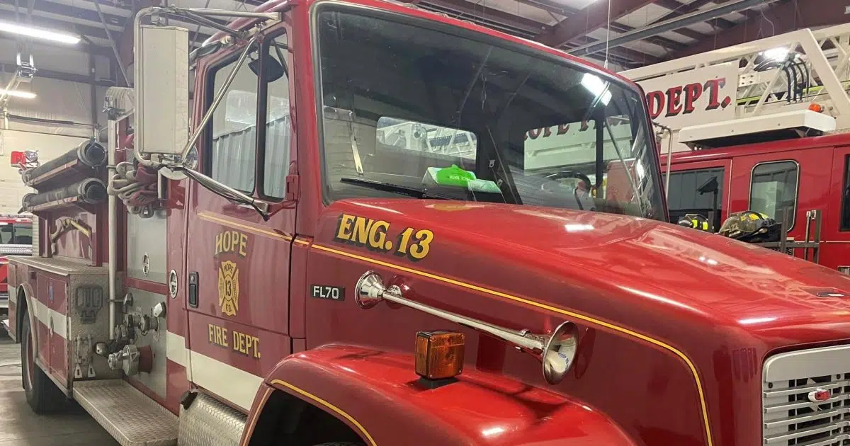 Hope Fire Department is selling vintage fire engine KORN Country 100.