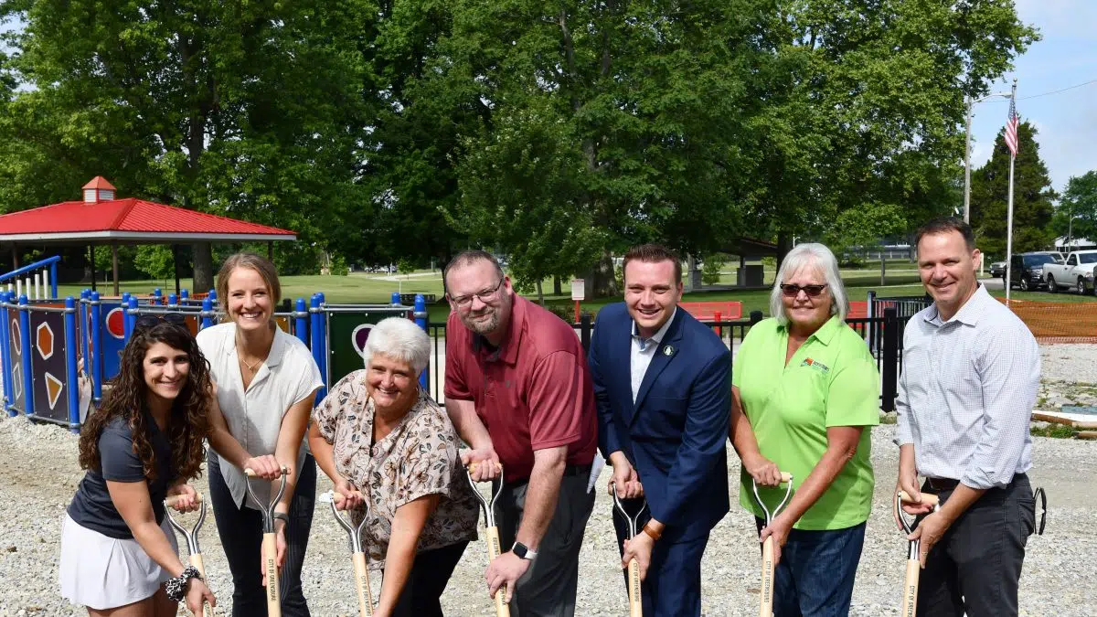 Allinclusive playscape breaks ground in Greensburg KORN Country 100.