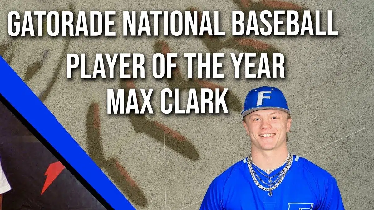 Max Clark 2022 - 2023 GATORADE NATIONAL BASEBALL PLAYER OF THE YEAR