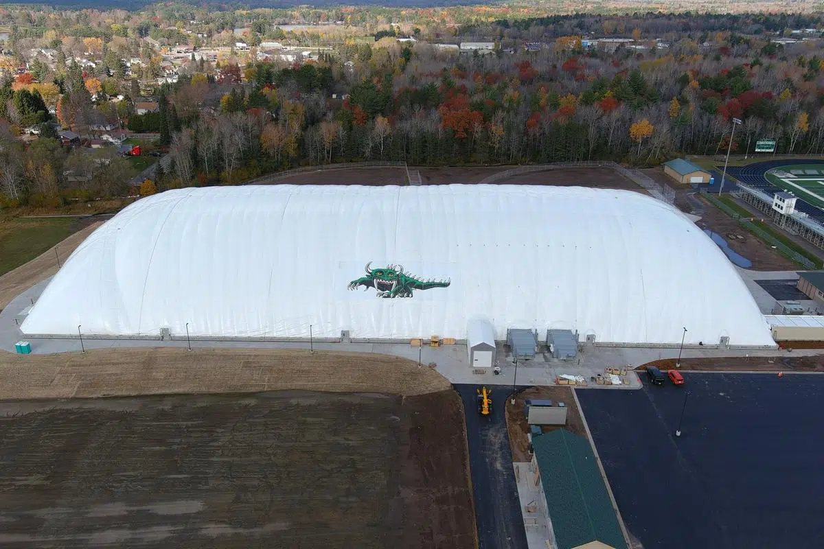 Hodag Dome inflated in Rhinelander | WDEZ 101.9 FM Great Country