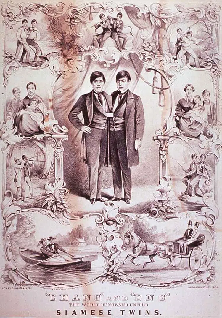 Chang and Eng lithograph