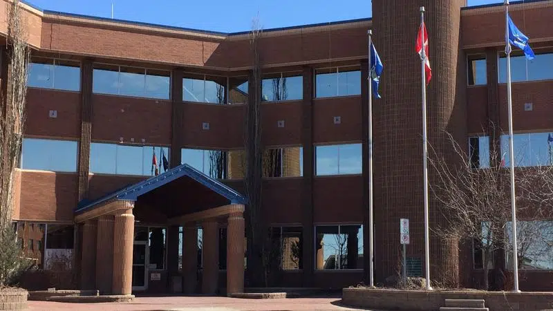 City Hall, County of Grande Prairie Administration building now closed ...