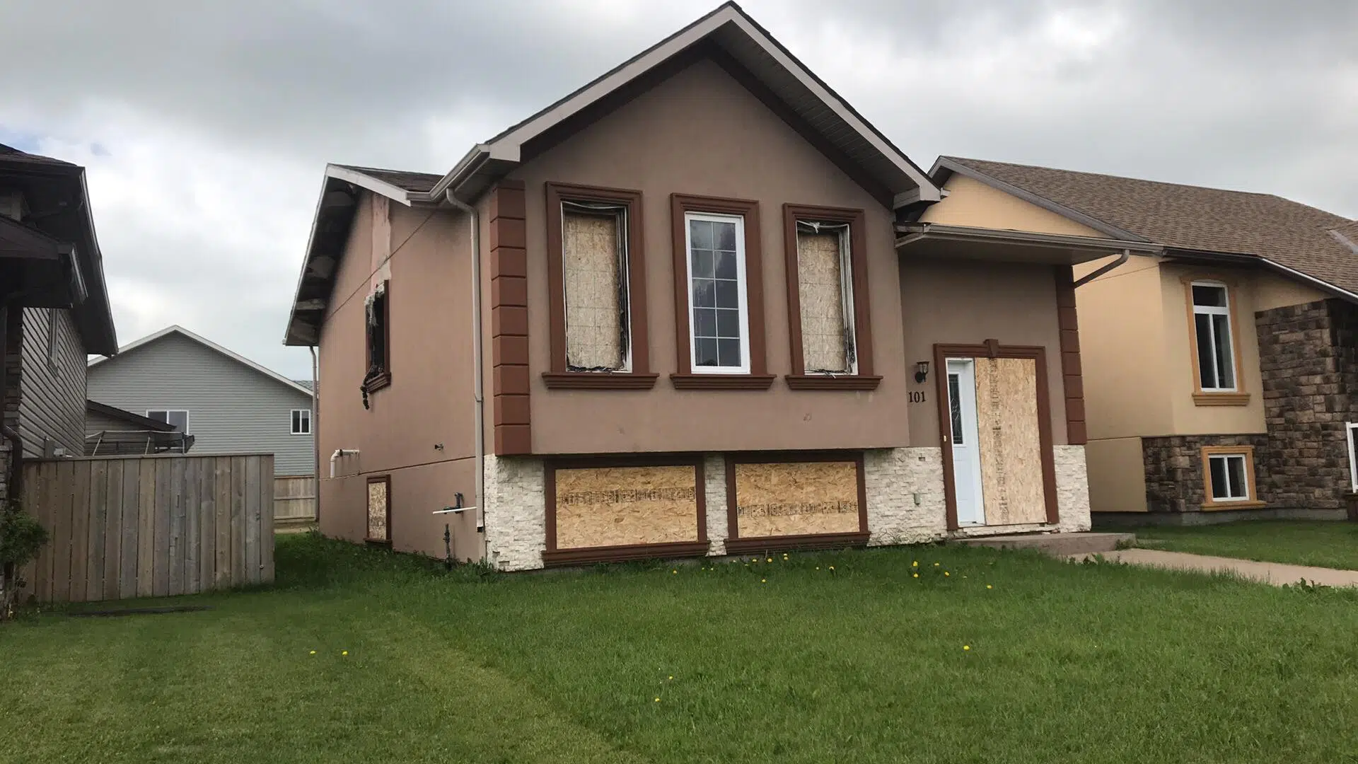 house still boarded up two years after fire