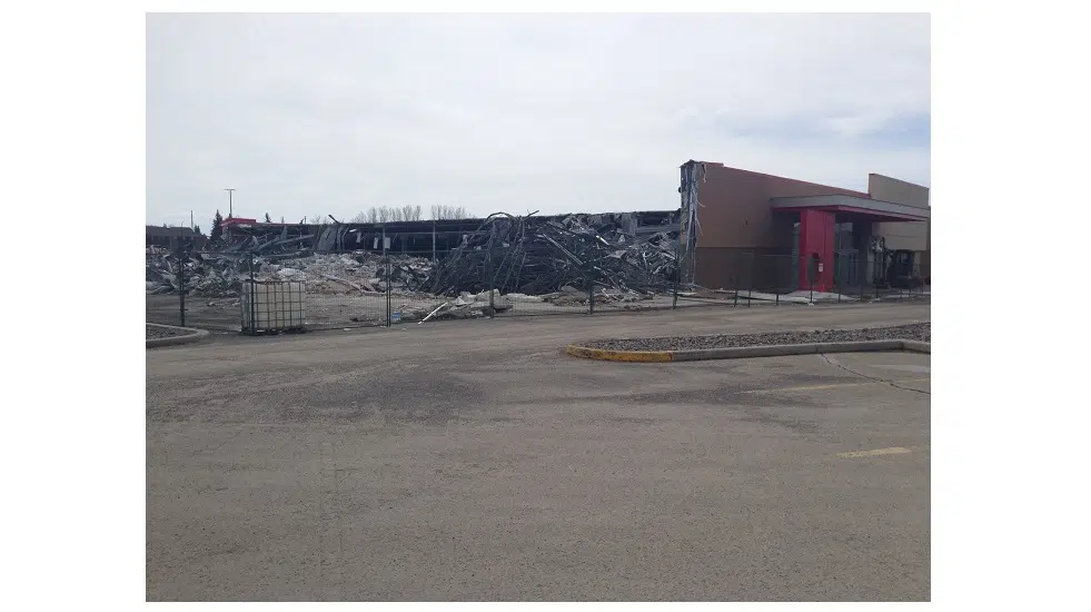 Demolition underway at former Target store in Red Deer