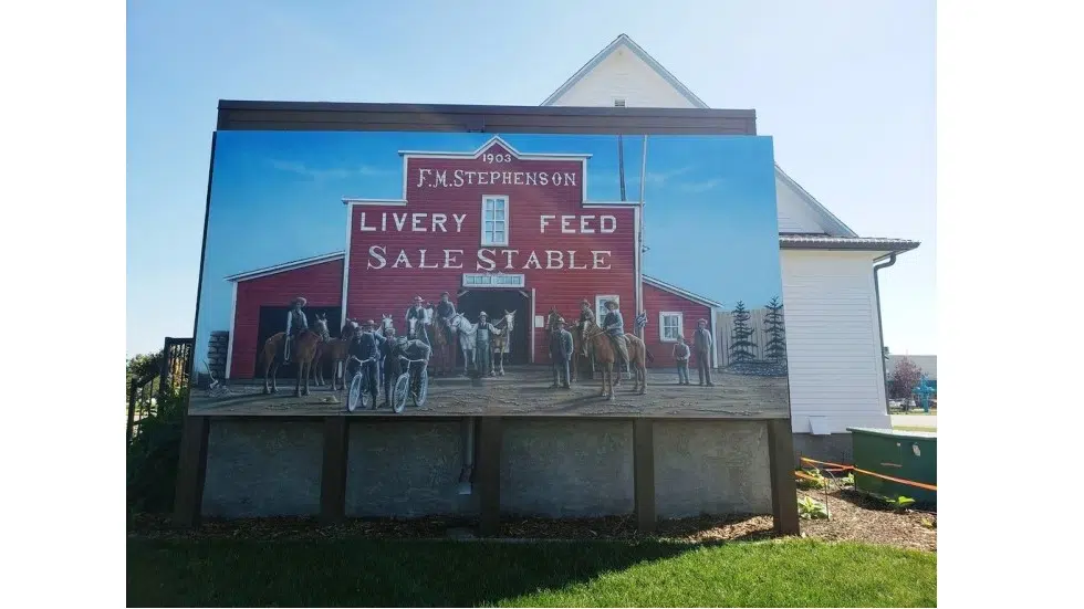 Historic mural unveiled at Blackfalds’s Wadey Centre