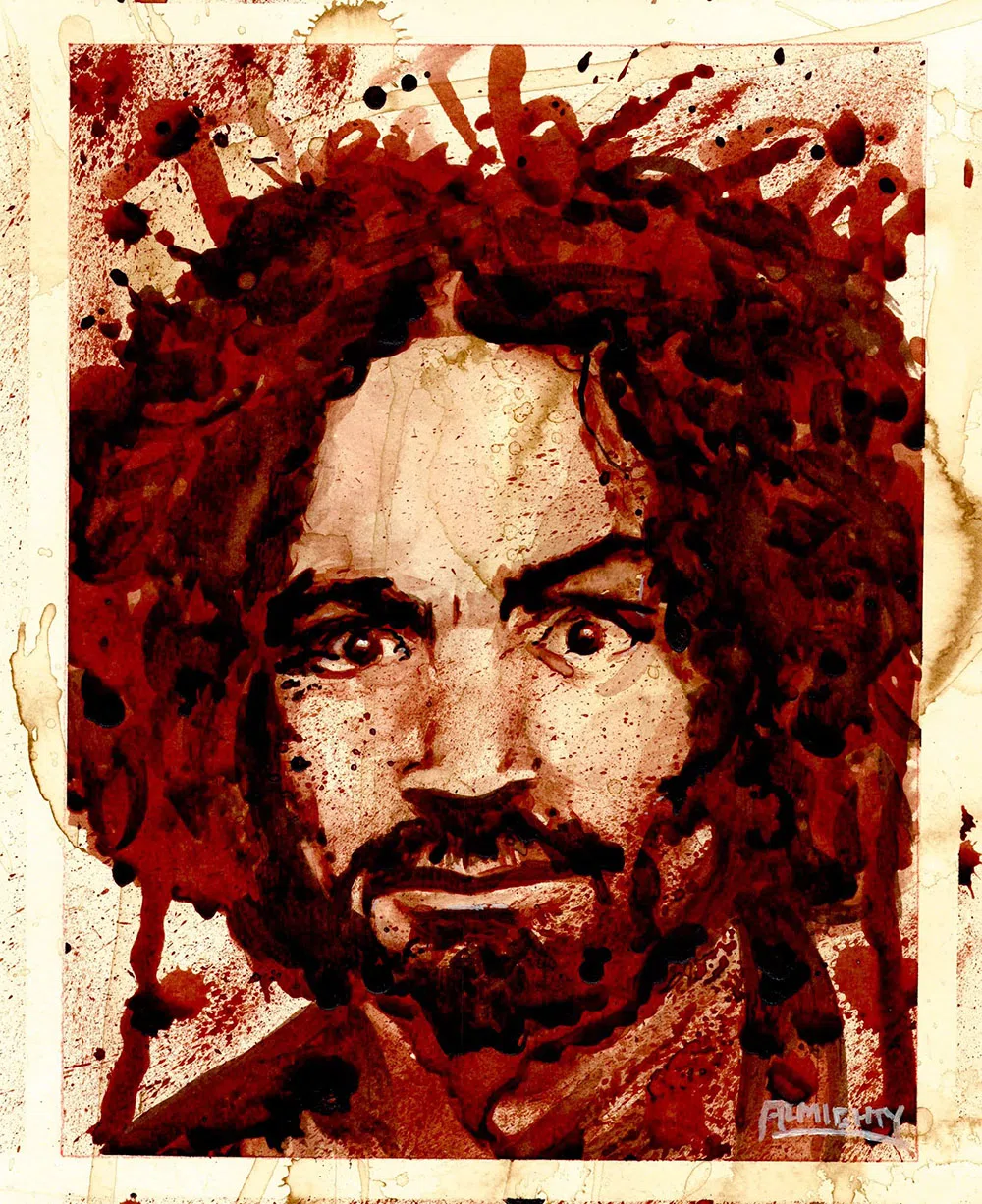 charles manson art