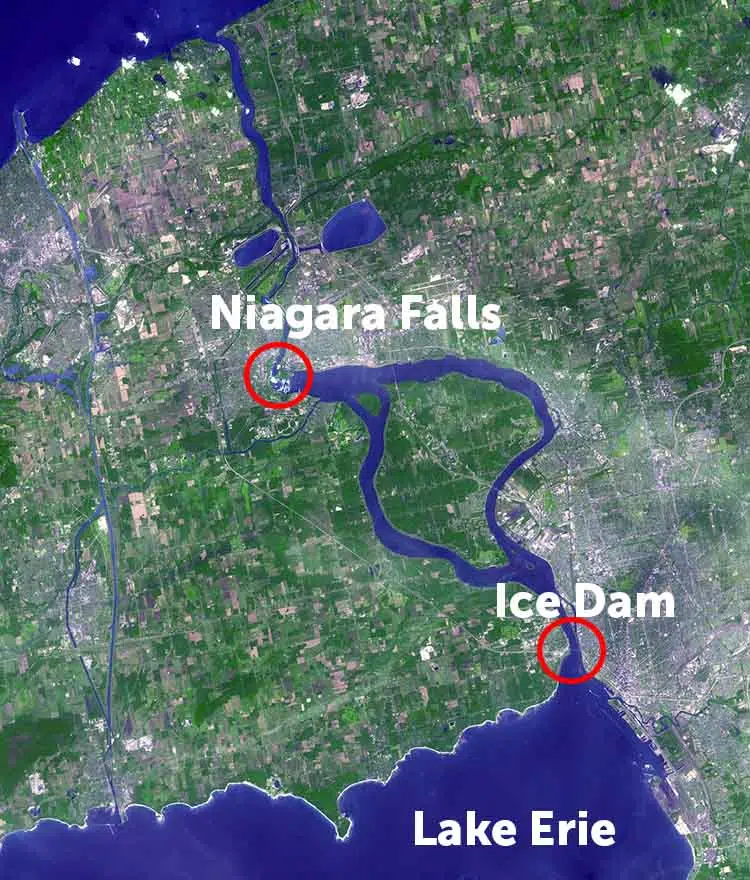 niagara falls runs dry