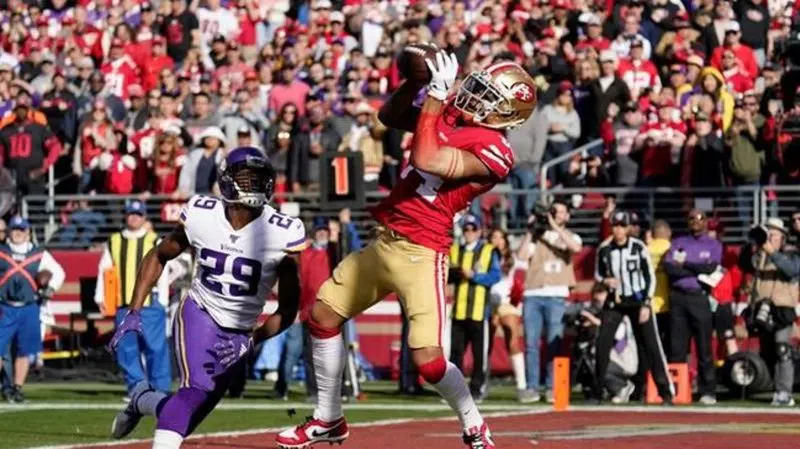 49ers win 1st playoff game in 6 years, 27-10 over Vikings –