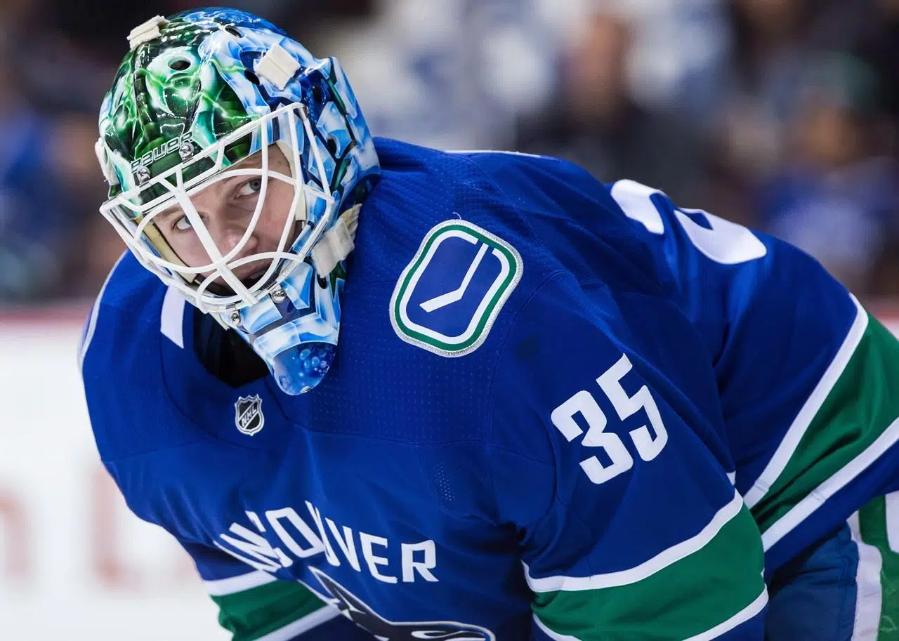 Canucks' Thatcher Demko back on the ice, but not game ready