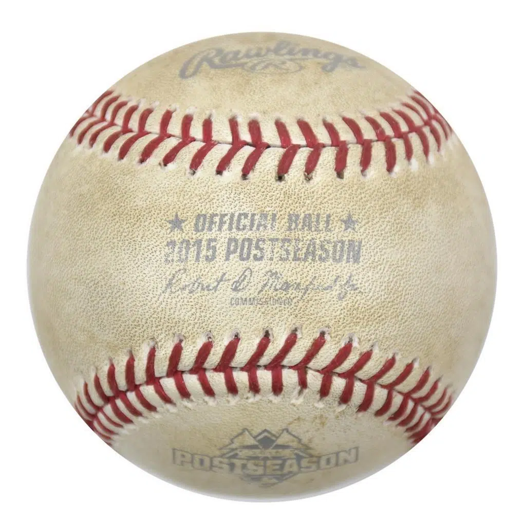 Jose Bautista's bat-flip ball from Game 5 of 2015 ALDS up for