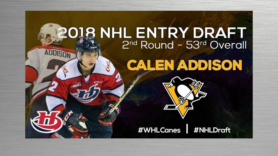 Calen Addison selected 53rd Overall by the Pittsburgh Penguins in the ...
