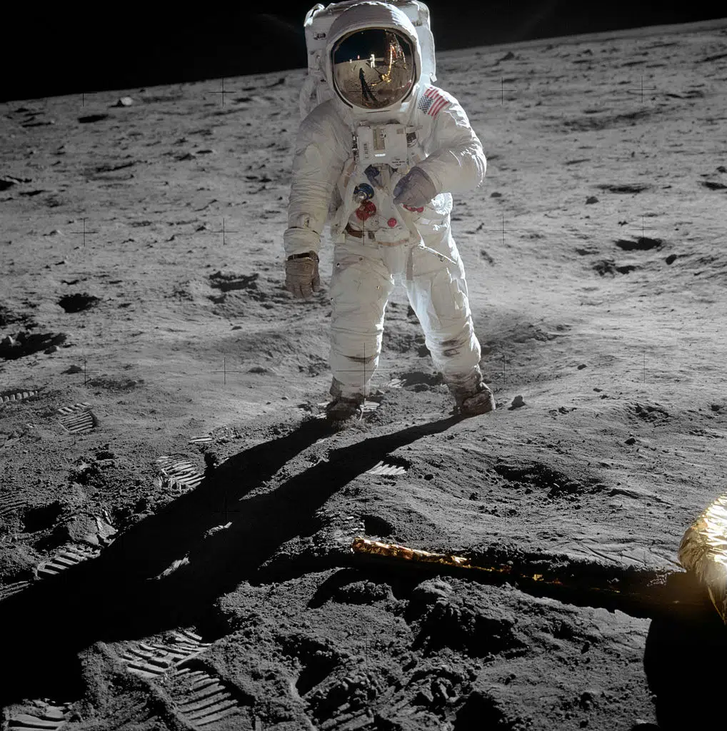 aldrin on moon