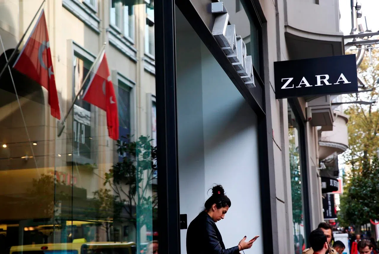 Zara clothes in Istanbul tagged to 
