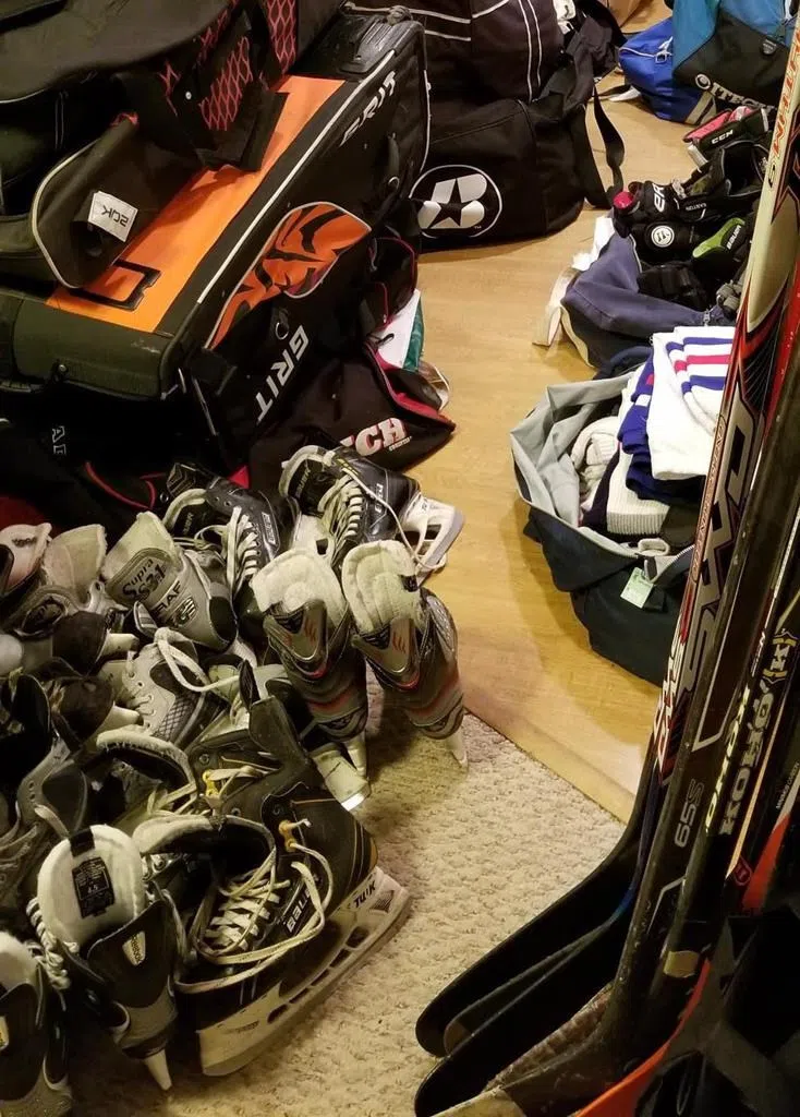 B.C. hockey coach creates ‘gear library’ to remove cost barrier of