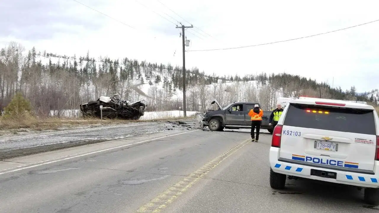 Headon Crash Claims A Life Closes Trans Canada Highway Near Cherry