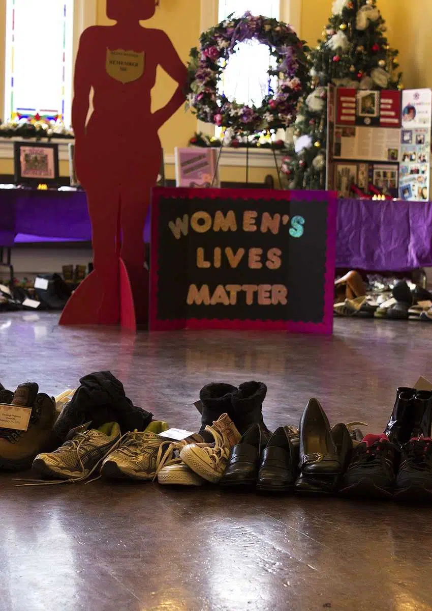 Kamloops Shoe Memorial returns to honour victims of violence against