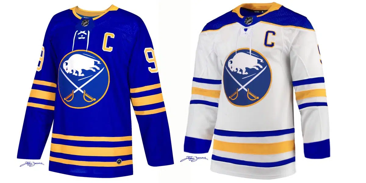 Sabres unveil new royal blue jerseys