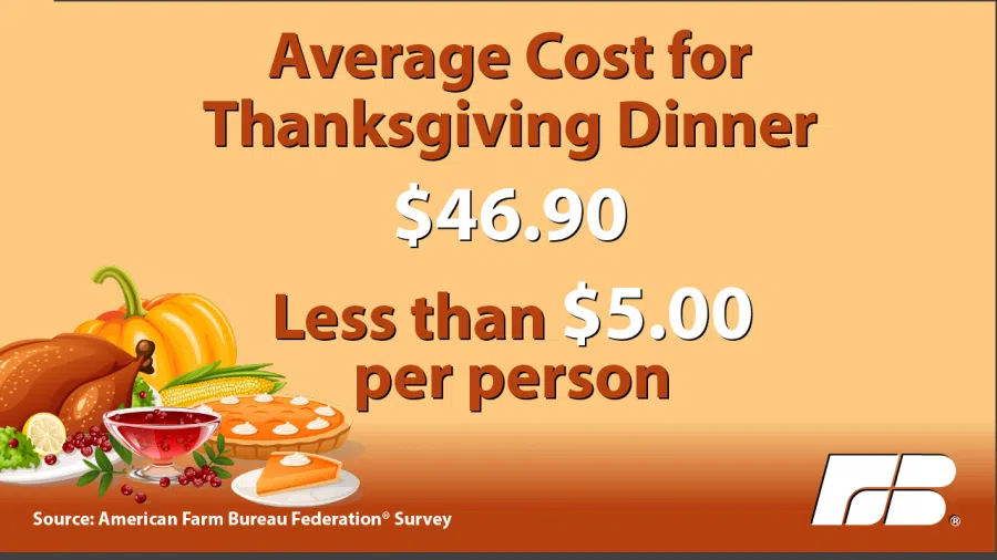 Cost of Thanksgiving Dinner Down in 2020 WESB B107.5FM/1490AM