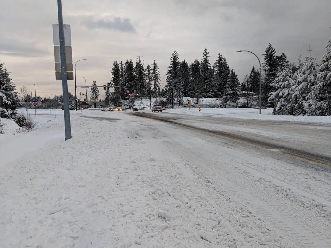 TUESDAY SNOW CONDITIONS Schools closed in Nanaimo, forecast calling for more snow