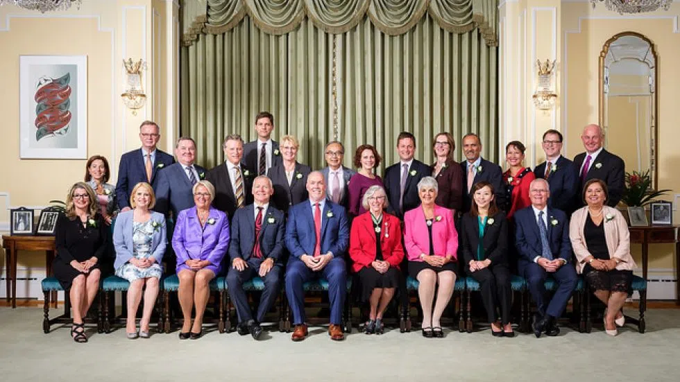 B C Premier John Horgan Delivers Mandate Duties To Cabinet