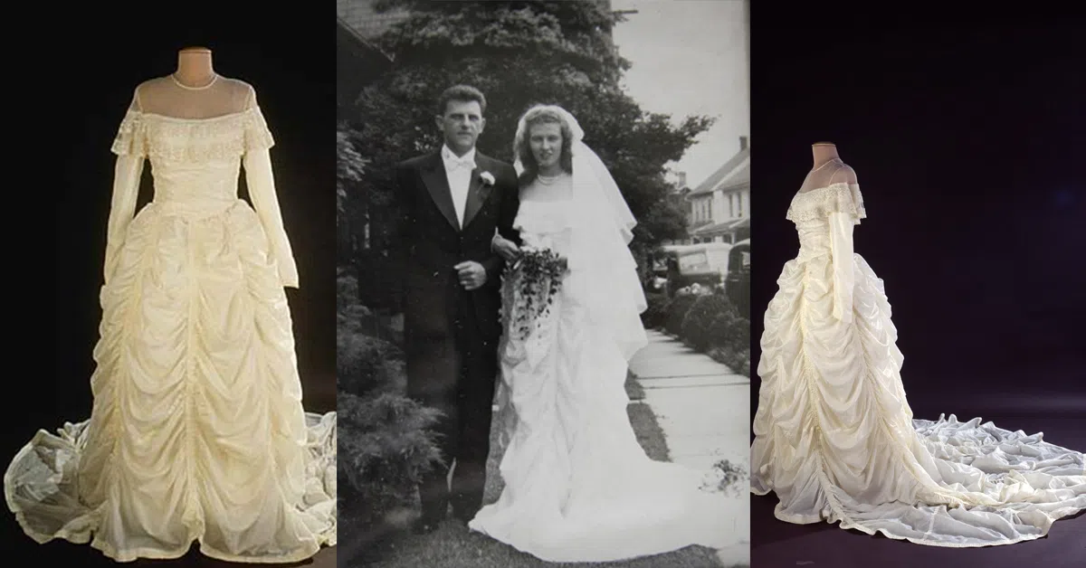 WWII Parachute Wedding Dress