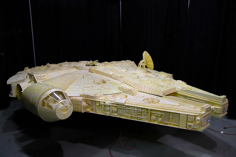 matchstick millenium falcon