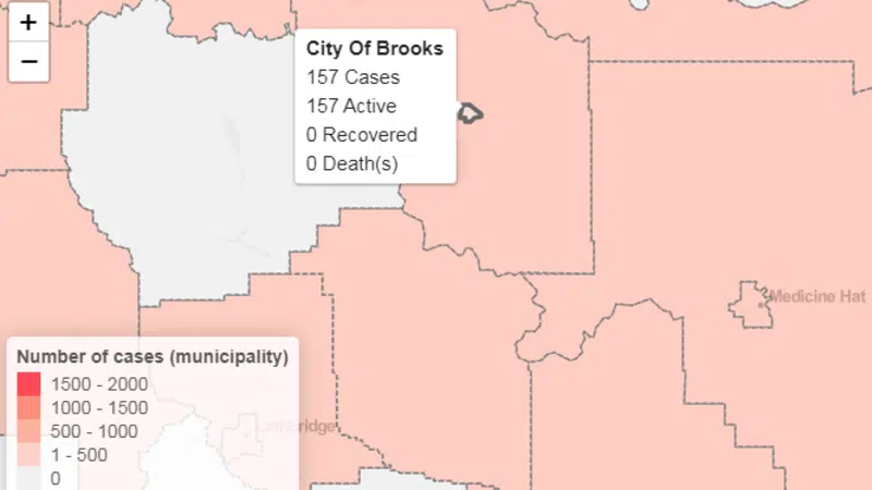 Covid 19 Cases Continue To Rise In Brooks One More Case In Medicine Hat Chat News Today