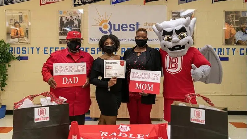 Bradley University surprises PPS students with scholarships | 1470 & 100.3 WMBD